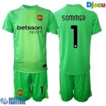 Inter Milan Yann Sommer #1 Golmanski Rezervni Dres za djecu 2025-26 Kratak Rukav (+ Kratke hlače)